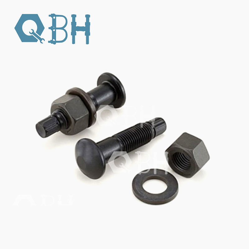 O tipo torsional de aço de grande resistência da tesoura do óxido preto parafusa o parafuso GB3632